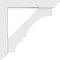Ekena Millwork Standard Balboa Architectural Grade PVC Bracket With Traditional Ends, 3"W x 24"D x 24"H BKTP03X24X24BOA01 - alternate 2